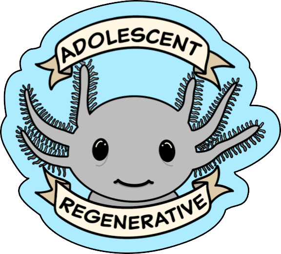 Axolotl Underrepresented Party Animals Sticker