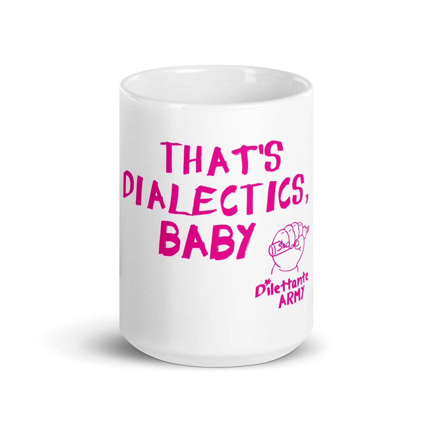 “That’s dialectics, baby” White Mug