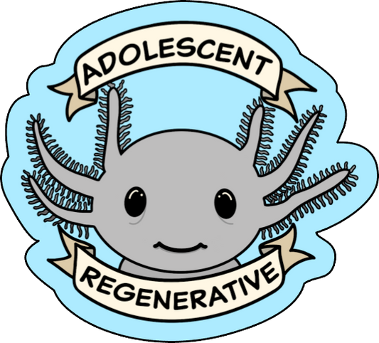 Axolotl Underrepresented Party Animals Sticker