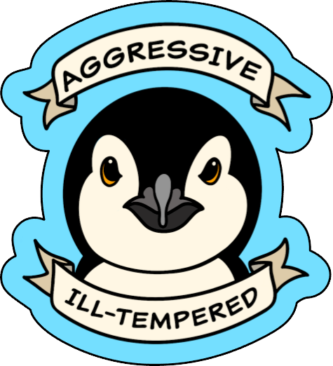 Chinstrap Penguin Underrepresented Party Animals Sticker