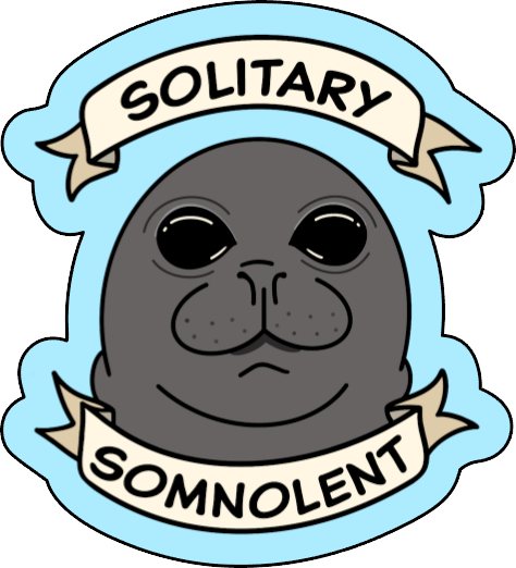 Monk Seal Underrepresented Party Animals Sticker