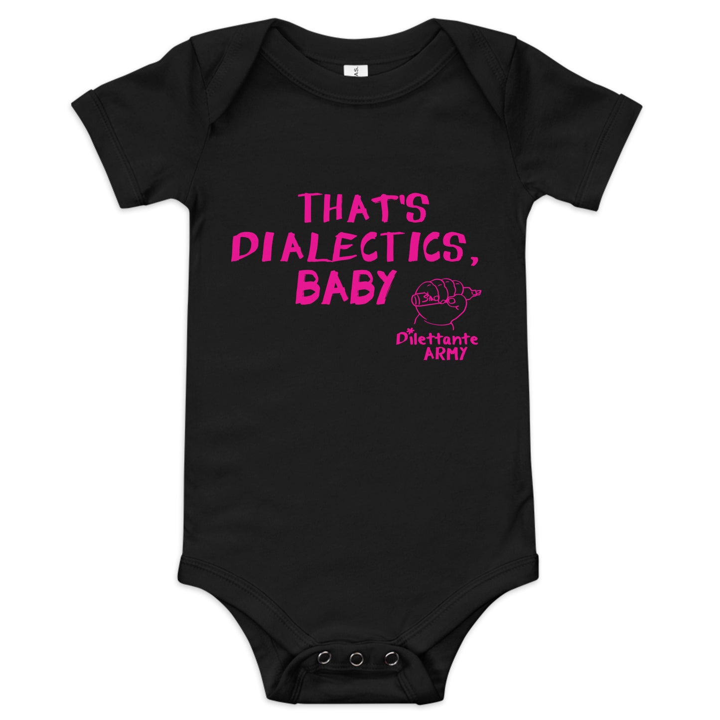 “That’s dialectics, baby” Infant Baby Onesie